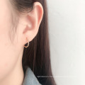 Simple Fashion Customize Jewelry Unisex Glossy Circle Hoop Earrings